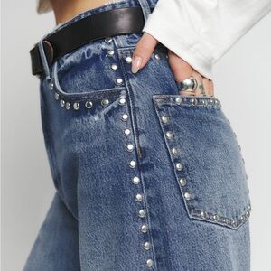 Reformation Cary High Rise Slouchy Wide Leg Jeans